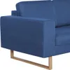 vidaXL Třímístná pohovka Fabric Blue Náhled obrázku produktu 6