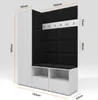 A diagram of a corner wardrobe set with dimensions indicated. Produktbild-Vorschau