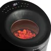 Close-up view of the top of a black air fryer with food cooking inside. Produktbild-Vorschau