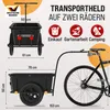 MONZANA® Fahrradanhänger mit 90L Kunststoffwanne inklusive Produktbild-Vorschau 2