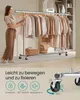 Kleiderständer - Kleiderstange auf Rollen - Ausziehbar - Produktbild-Vorschau 3