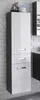 Hochschrank - Weiß Hochglanz - Grau - B 38 cm - 2 Türen - 1 Produktbild-Vorschau 7