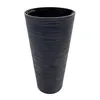 Garten Blumentopf konisch aus Kunststoff in anthrazit - 58 Produktbild-Vorschau 1