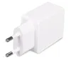 A white USB charger adapter with two prongs for a European outlet. Anteprima dell’immagine prodotto
