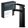 A black faucet and its packaging are shown against a white background. Náhľad obrázku produktu