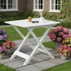 Tavolo Da Giardino Pieghevole "Tevere" Bianco Cm.79X72X70H. Anteprima dell’immagine prodotto 9
