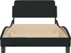 vidaXL Struttura letto "Dover" nero 100x200 cm in tessuto Anteprima dell’immagine prodotto 4