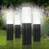 4er Set LED Solar Gartenleuchten Rattan Optik – Produktbild-Vorschau 12
