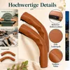 2er-Set Kinderwagen Griffbezug, Kunstleder, braun, 26x22cm, Produktbild-Vorschau 7