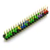 A close-up, angled view of a colorful, 40-pin GPIO header strip for a Raspberry Pi, laid out on a white background. Produktbild-Vorschau