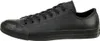 A side view of a black leather Converse Chuck Taylor low-top sneaker. Náhled obrázku produktu