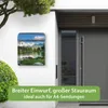 banjado Design Briefkasten Stahl schwarz mit Zeitungsfach Produktbild-Vorschau 5