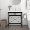 vidaXL Stelaż umywalki łazienkowej czarny 79x38x83 cm Podgląd zdjęcia produktu 1