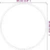 vidaXL Wandspiegel Silbern Ø 30 cm Rund Produktbild-Vorschau 6