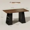 HOMCOM Schreibtisch 140 cm, Computertisch mit 4 offenen Produktbild-Vorschau 3
