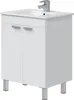 Waschbeckenunterschrank >ECO KIT< in Weiß glänzend - Voir les images du produit 1