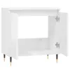 vidaXL Badschrank Hochglanz-Weiß 58x33x60 cm Holzwerkstoff Produktbild-Vorschau 5