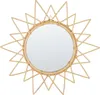 BELIANI Wandspiegel Natürlich Rattan 61 cm Rund Sonnenform Produktbild-Vorschau 1