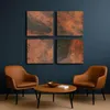CopperAndCraft Kupfer Wandkunst 4er Set, Handgefertigtes Produktbild-Vorschau 6