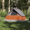 vidaXL Kuppel-Campingzelt 2 Personen Orange Wasserdicht Produktbild-Vorschau 3