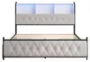 INONEFT Stauraumbett 160x200cm mit 4 Schubladen, Doppelbett Produktbild-Vorschau 9