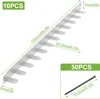 A white metal rack with multiple hooks and a nail are shown with dimensions and quantity labels. Produktbild-Vorschau