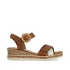 Remonte Sandalen Plat  Sandalen Plat - Cognac - Maat 37 Voir les images du produit 26