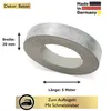 A roll of decorative edging tape with a concrete stone effect, shown on a white background. Dimensions and product details are indicated with text. Produktbild-Vorschau