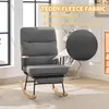 Wygodny fotel bujany Sweiko, wysokość 100 cm, szerokość Podgląd zdjęcia produktu 11