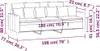 vidaXL 3-Sitzer-Sofa Rosa 180 cm Samt Produktbild-Vorschau 8