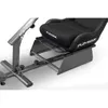 A close-up view of a black racing seat mounted on a gray metal frame. Produktbild-Vorschau