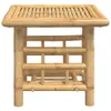 A bamboo side table shown from the front. Produktbild-Vorschau