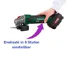 PARKSIDE® PWSA 20 Li D4 20V Akku Winkelschleifer mit 4AH Produktbild-Vorschau 7