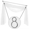 Anelli decorativi per tende in argento opaco in confezione Anteprima dell’immagine prodotto 5