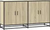 vidaXL Sideboard Sonoma-Eiche 134x35x76 cm Holzwerkstoff Produktbild-Vorschau 2