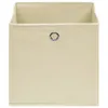 vidaXL Aufbewahrungsboxen 10 Stk. Creme 32x32x32 cm Stoff Produktbild-Vorschau 2