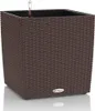 Lechuza Samozavlažovací květináč Cube Cottage 40 cm, hnědá Náhled obrázku produktu 27