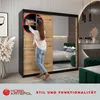 Kleiderschrank, Schiebetürenschrank Schlafzimmer, Schrank Produktbild-Vorschau 5