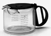 A clear studio shot of a coffee pot carafe with measurement markings. Anteprima dell’immagine prodotto