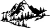 Wallity, Mountain 2, decorazione murale, nero, metallo, 40 Anteprima dell’immagine prodotto 2