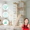 Spielplatz indoor Sprossenwand holz "Numi Plus" + Turnringe Produktbild-Vorschau 4