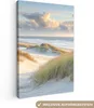 Leinwand Bilder 80x120 cm - Strand - Dünen - Strandgras - Produktbild-Vorschau 1