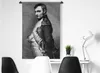 MuchoWow® Wandteppich Wandbehang Schwarz-Weiß-Illustration Produktbild-Vorschau 4