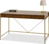 A desk with a lamp and a book on it, set against a white background. Voir les images du produit