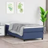 vidaXL Boxspringbettgestell Blau 90x200 cm Stoff Produktbild-Vorschau 2