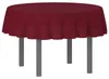 vidaXL Tischdecke Rund Weinrot Ø 140 cm Polyester Produktbild-Vorschau 2