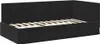 vidaXL Struttura letto ad angolo con testiera nera 90 cm x Anteprima dell’immagine prodotto 4