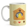 Mr. & Mrs. Panda Kaffeetasse Vogelhaus Home - Gelb Pastell Produktbild-Vorschau 3