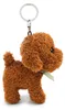 Nici Schlüsselanhänger Hund Pudel braun/grün stehend 10 cm Produktbild-Vorschau 2