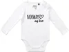 Huuraa Baby Body Norway my love 68 White  Baumwolle Produktbild-Vorschau 1
